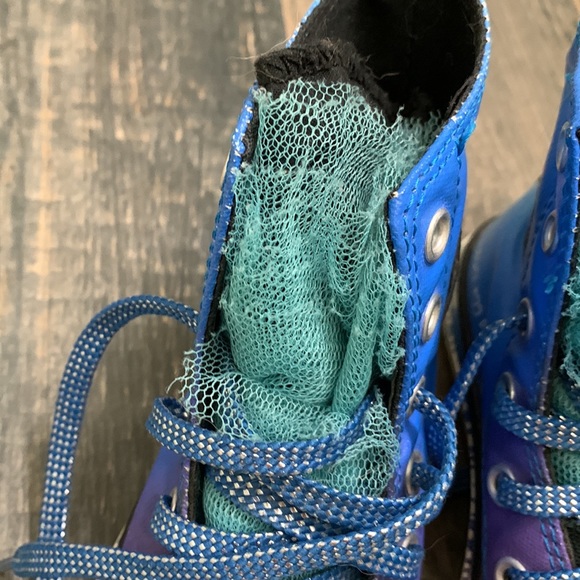 Convers Crayola colab robins egg blue high tops - Picture 5 of 12